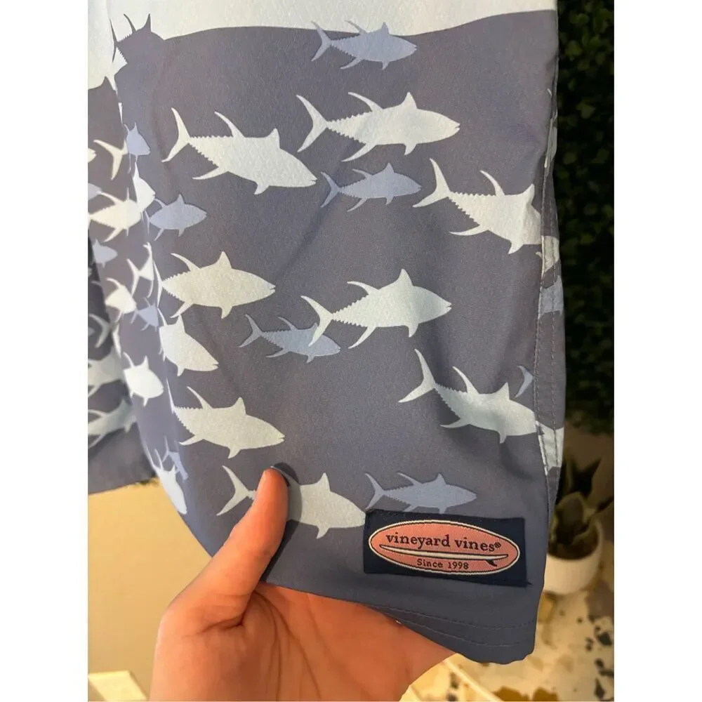 Vineyard Vines Blue Board Swim Shorts Size 34